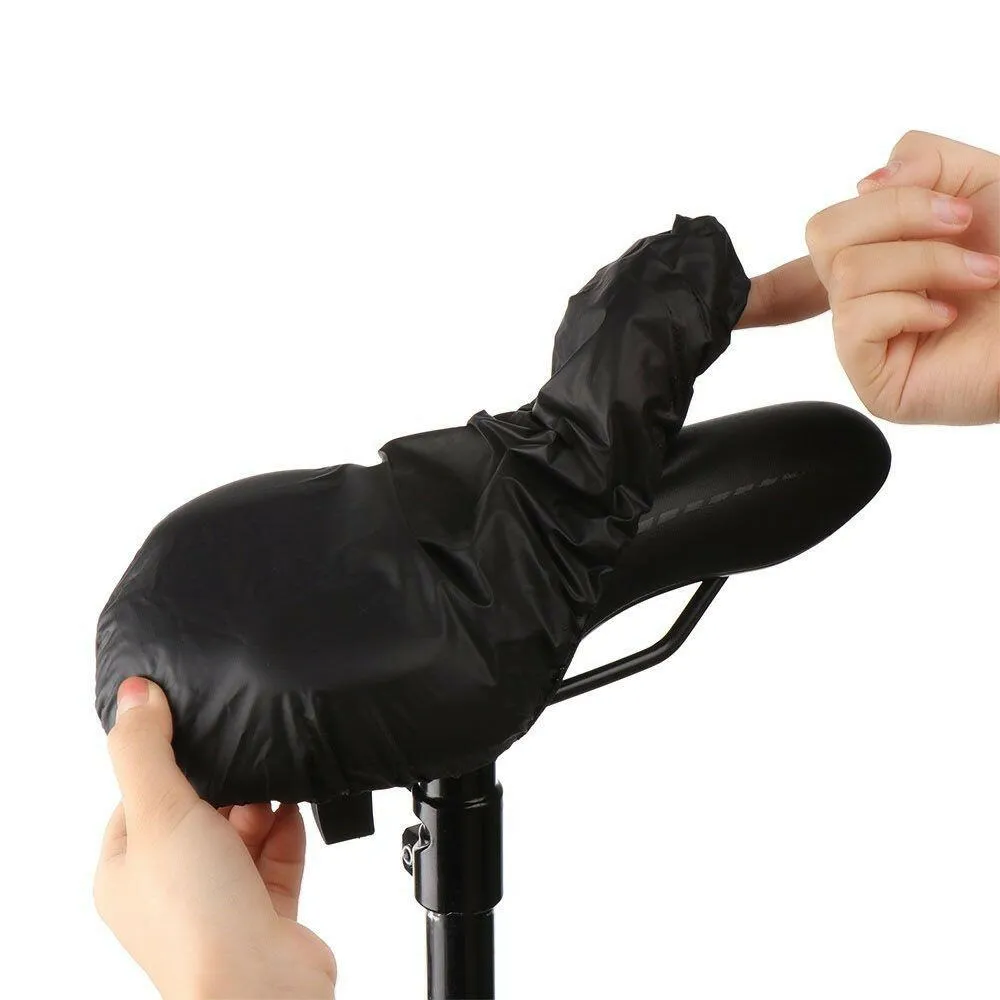 1pcs Bicycle Seat Rain Cover And Dust Resistant Bicycle Saddle Cover Bike Saddle Waterproof Protective Cover Outdoor Cycling