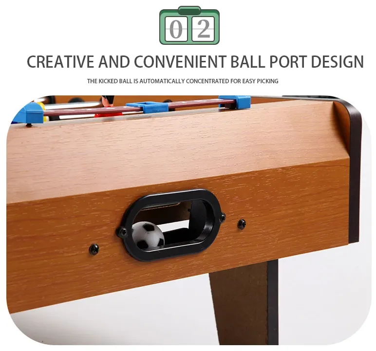 26-Inch Portable Mini Wooden Foosball Table For Kids And Adults