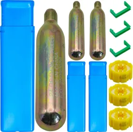 3-Pack 24/33 Grams 1/2 Thread CO Inflator Cartridges Emergency Auto-Inflate for Life Jackets, PFDs & Safety Devices | Water Sports, Boating, Fishing & Kayaking Essential