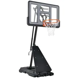 AWII SPORT Basketball Hoop Outdoor, 5.3-10FT Height Adjustable Basketball Hoop Goal System with 44Inch Impact Backboard and Portable Wheels for Adults