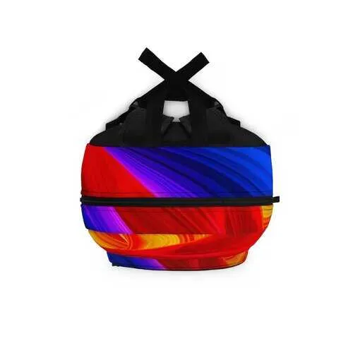 Backpacks, Colorful Fluid Swirl Style Backpack Bag