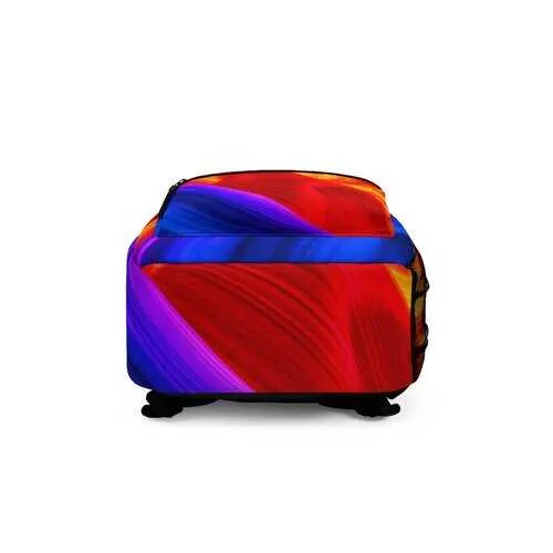 Backpacks, Colorful Fluid Swirl Style Backpack Bag