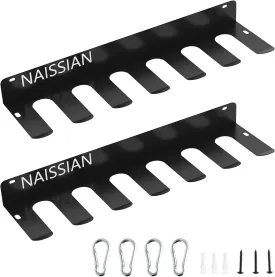 Baseball Bat Rack Display for Storage Holder Hanging Organizer Bat Rack Holder X2 for 10 Bats or Baseball Wall Mount Fence Hanger, Metal Heavy Duty(Pack of 2