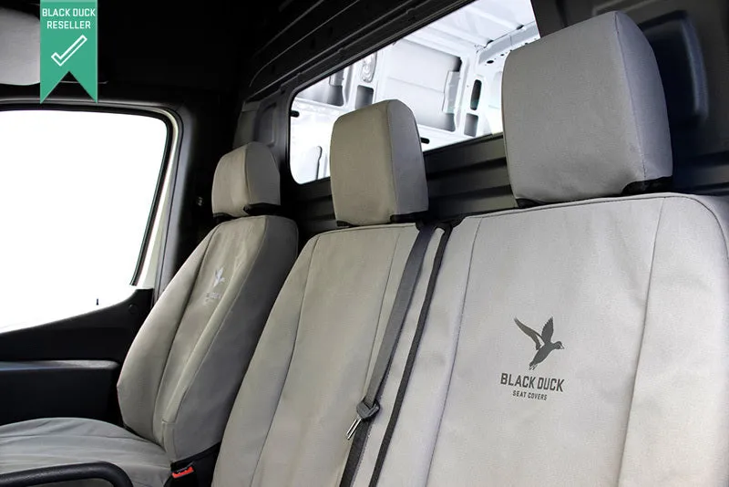 Black Duck Canvas Seat Covers Dodge Ram 1500 Warlock 2020-On Grey