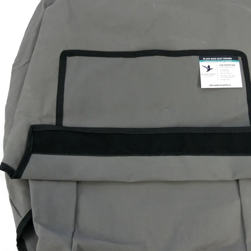 Black Duck Canvas Seat Covers Dodge Ram 1500 Warlock 2020-On Grey