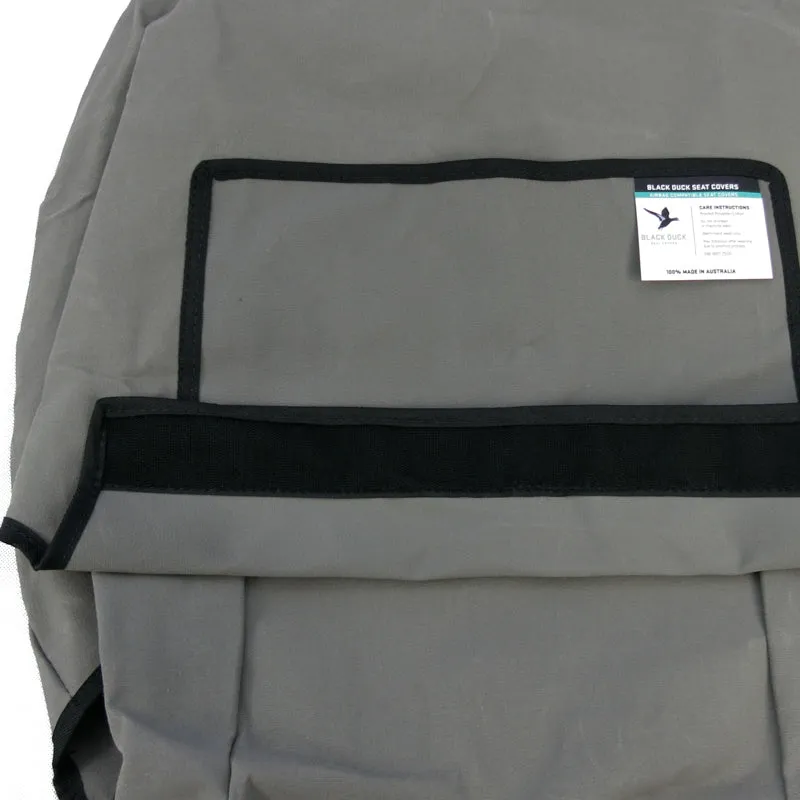 Black Duck Canvas Seat Covers National 2000 Standard Plus Series Grey