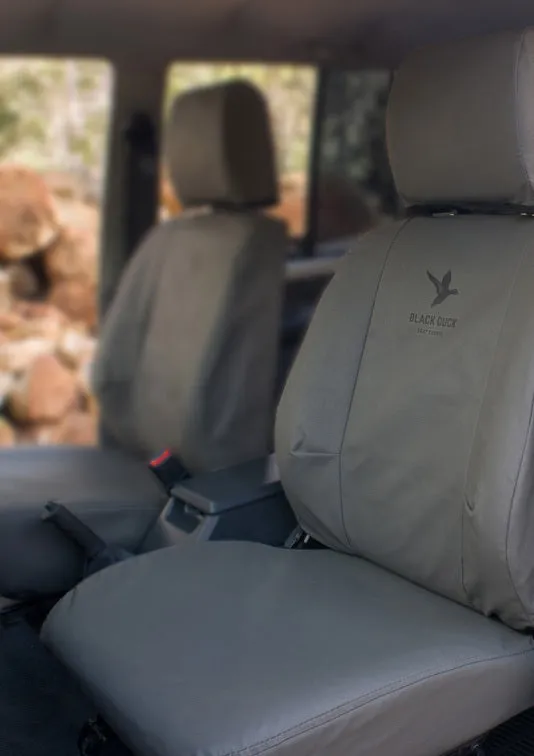 Black Duck Canvas Seat Covers National 2000 Standard Plus Series Grey