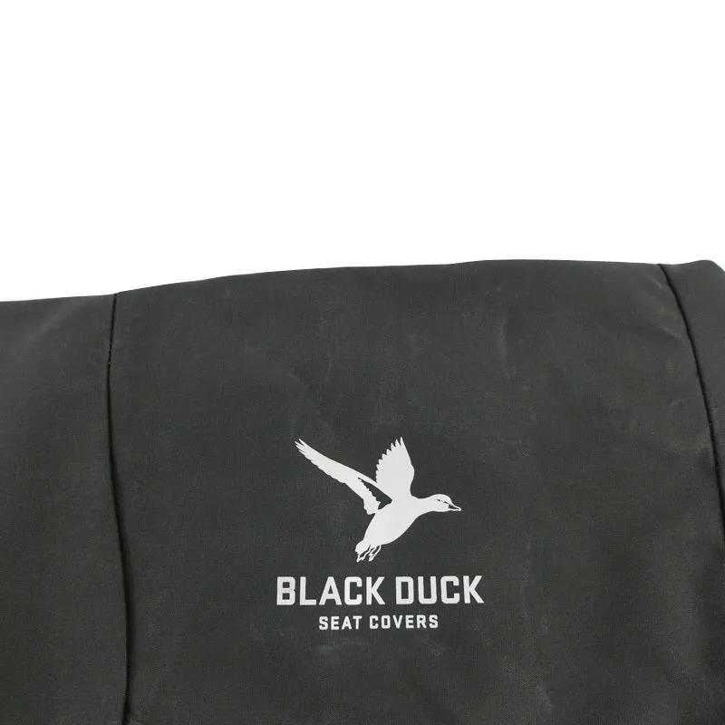 Black Duck Canvas Seat Covers Suits Caterpillar Mini Excavator Black