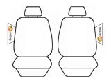 Canvas Custom Made Seat Covers suits Toyota Hilux SR Dual Cab 2009-9/2015