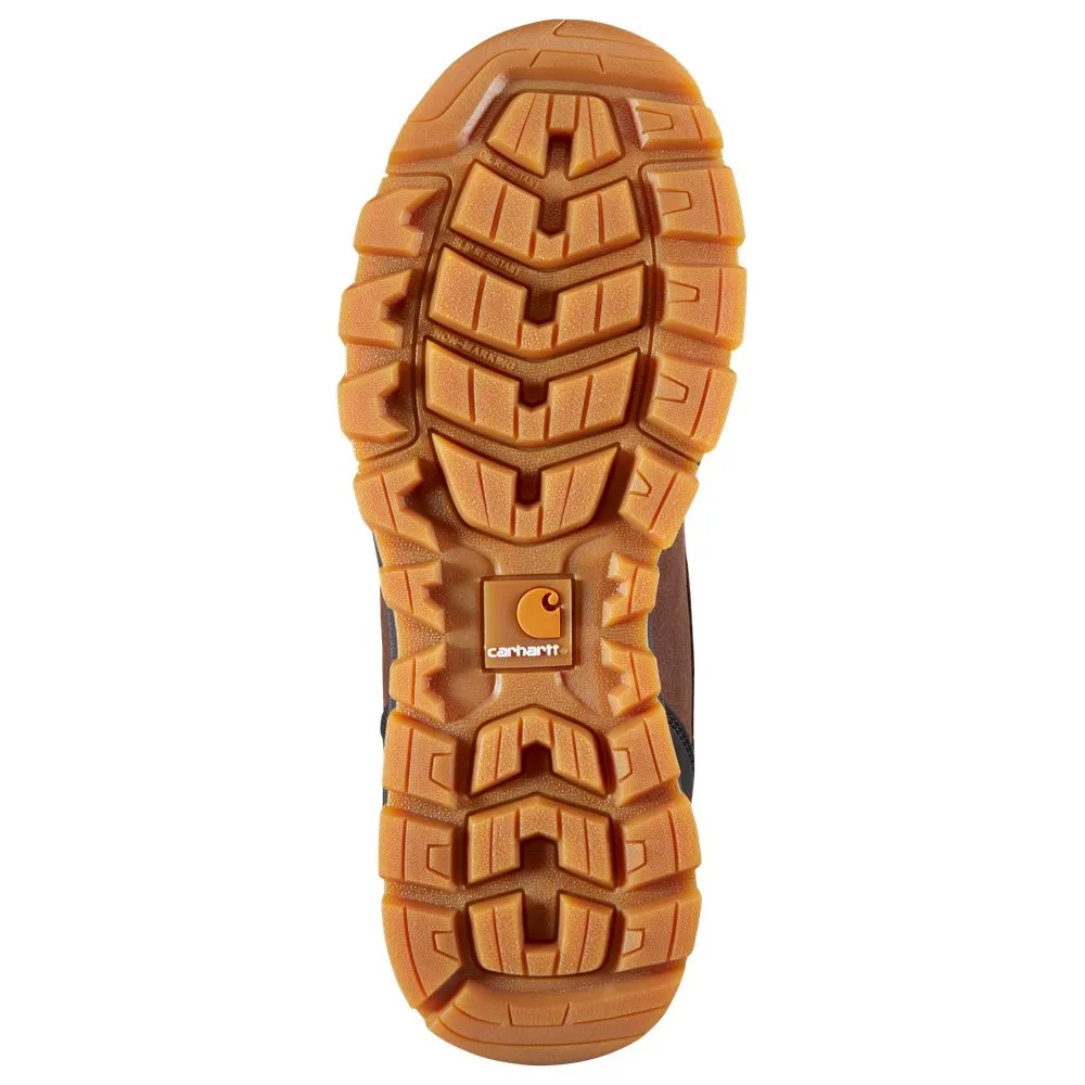 Carhartt Pellston Insulated Waterproof Winter Boots for Ladies - Red Brown Full Grain Leather - 7.5M