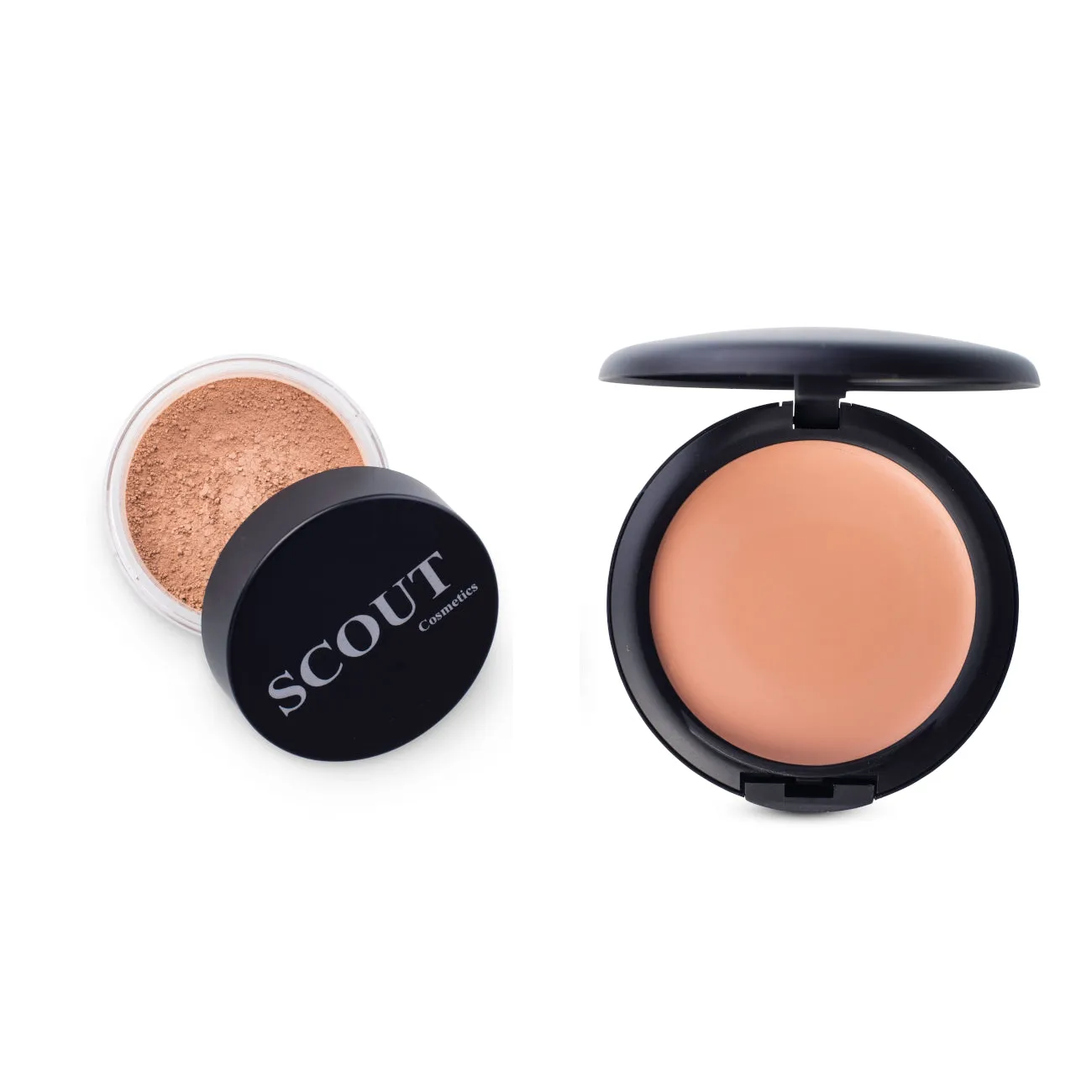 Creme & Powder Foundation Set for Dry & Normal Skin