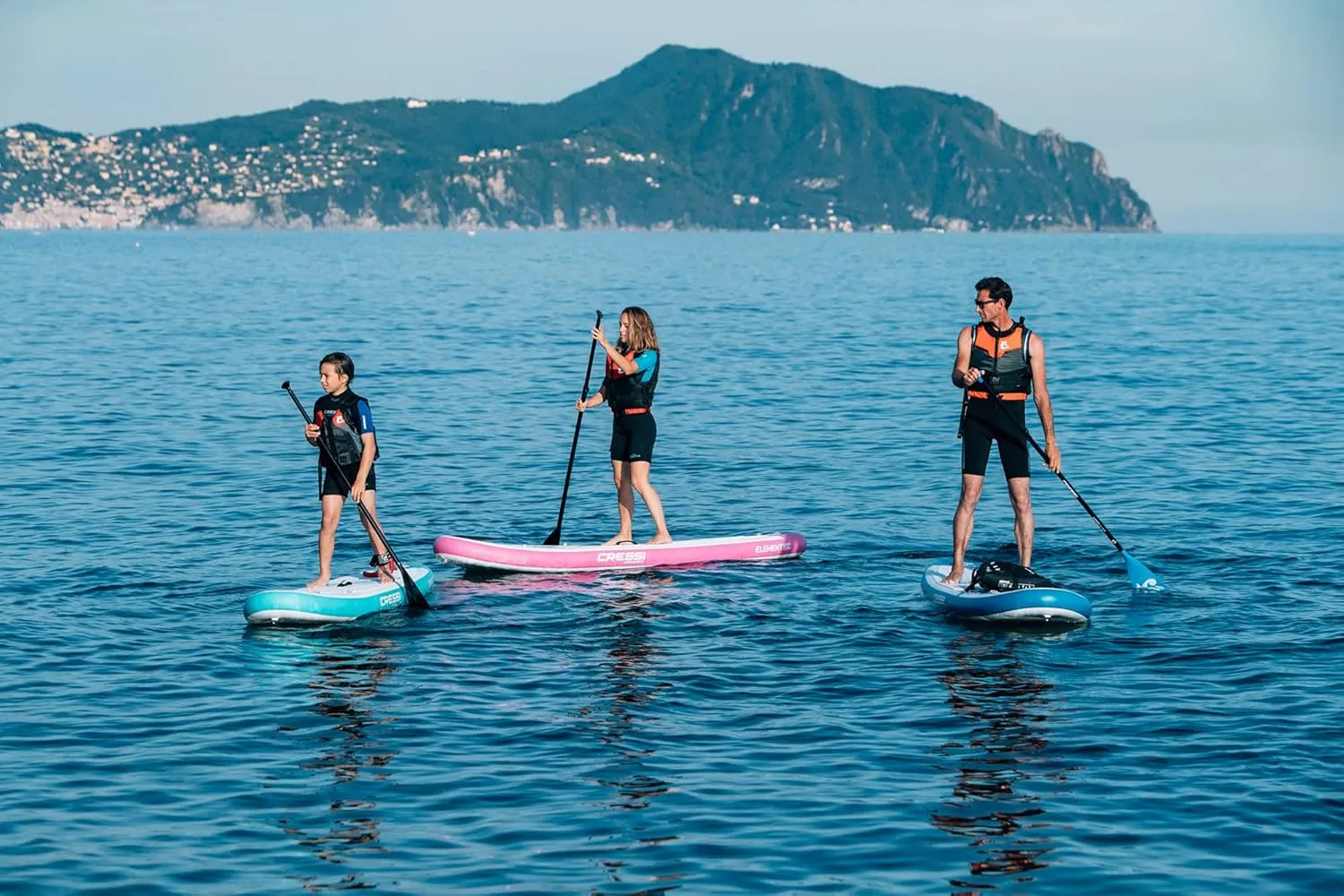 Cressi Inflatable Stand Up Paddle Board Set - Pump, Paddle, Backpack, included - Double Wall Construction - Different Sizes - Up to 264 lb Load - Element: Designed in Italy by Cressi