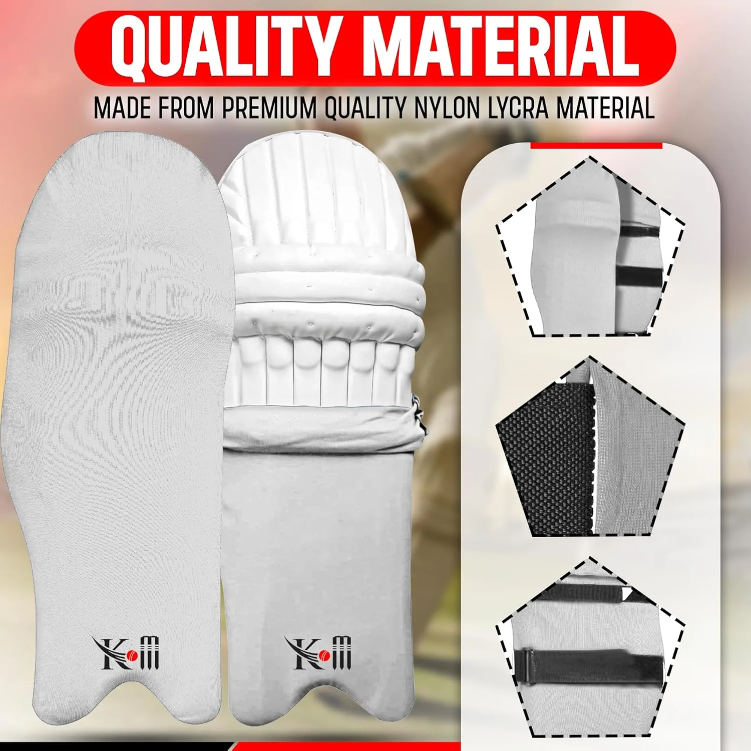 Cricket Batting Pads Covers ??Waterproof, Durable & Stretchable ??Protects Leg Guards from Dirt & Wear ??Ideal for Training & Matches ??One Size Fits Most (Pair)