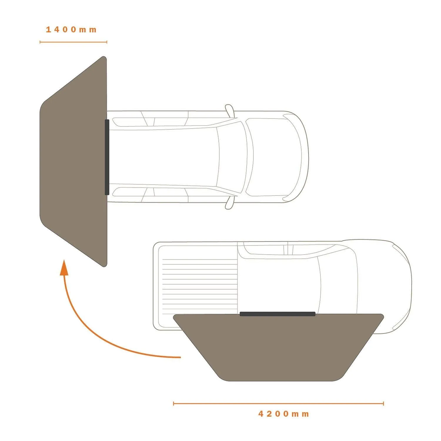 Darche Eclipse 180V Versatile Awning   Wall Set BUNDLE