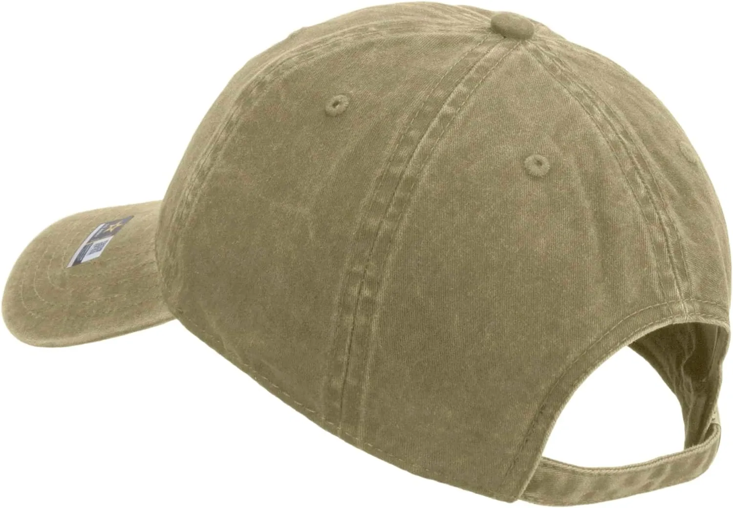 e4Hats.com U.S. Army Veteran Military Embroidered Washed Solid Pigment Dyed Cotton Twill Brass Buckle Cap