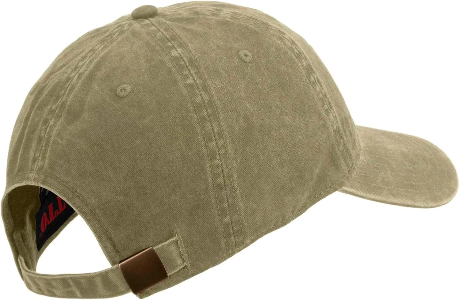 e4Hats.com U.S. Army Veteran Military Embroidered Washed Solid Pigment Dyed Cotton Twill Brass Buckle Cap