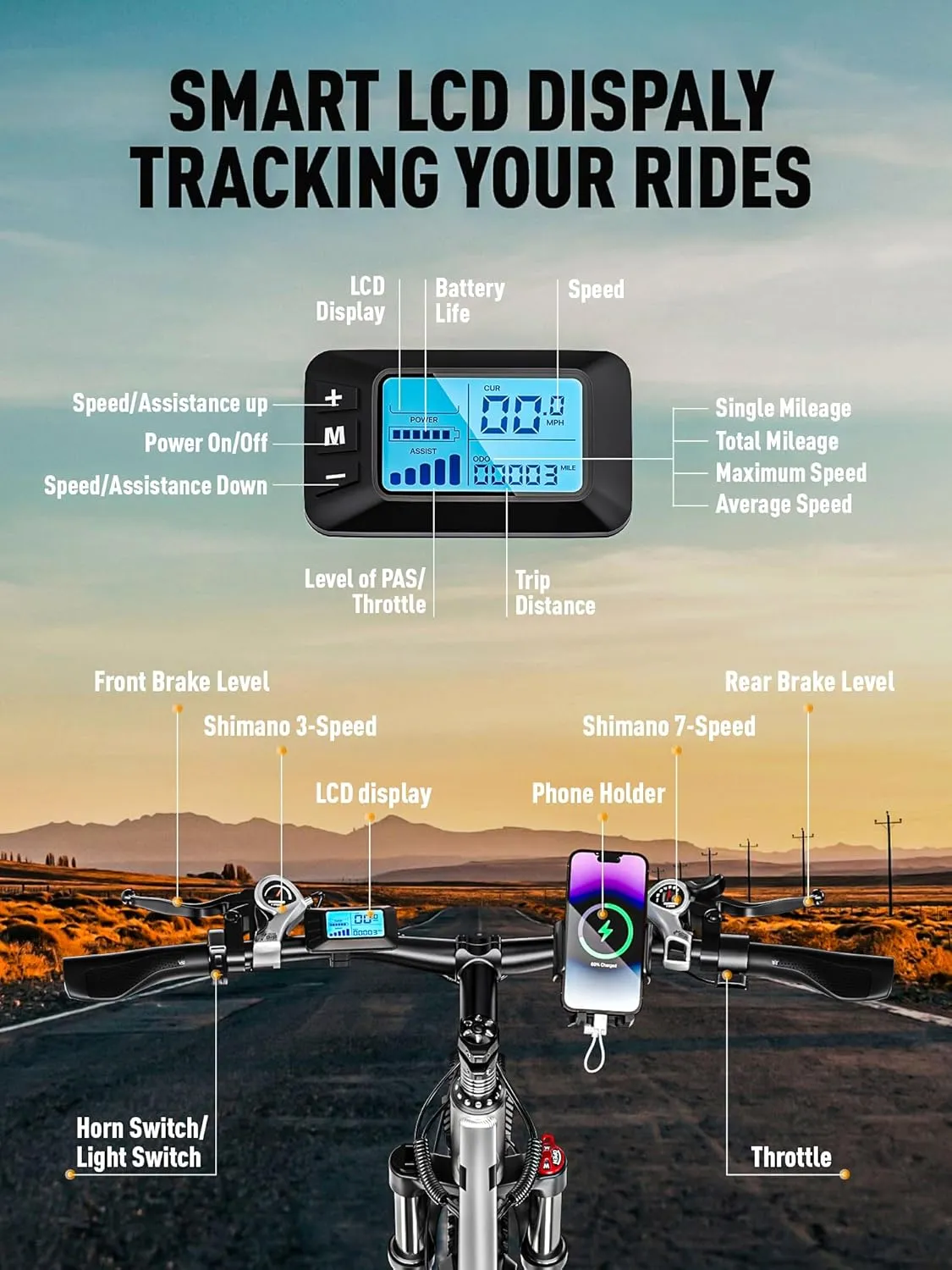 EBycco 29 Electric Bike for Adults, 48V 17.5AH Battery, 750W Peak 1000W Electric Mountain Bike, Up to 70 Miles 34MPH Ebike with 21-Speed, Electric Bicycle E-Bike for Commuter, UL 2849 Certified