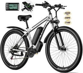 EBycco 29 Electric Bike for Adults, 48V 17.5AH Battery, 750W Peak 1000W Electric Mountain Bike, Up to 70 Miles 34MPH Ebike with 21-Speed, Electric Bicycle E-Bike for Commuter, UL 2849 Certified