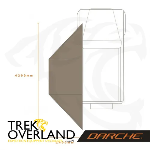 Eclipse 180° Versatile Swing Arm Awning - Darche - T050801744V