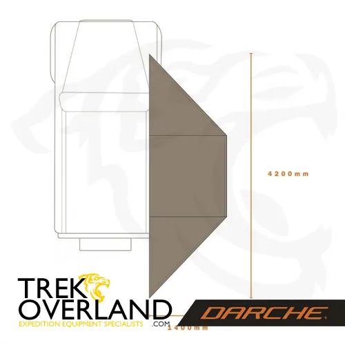 Eclipse 180° Versatile Swing Arm Awning - Darche - T050801744V