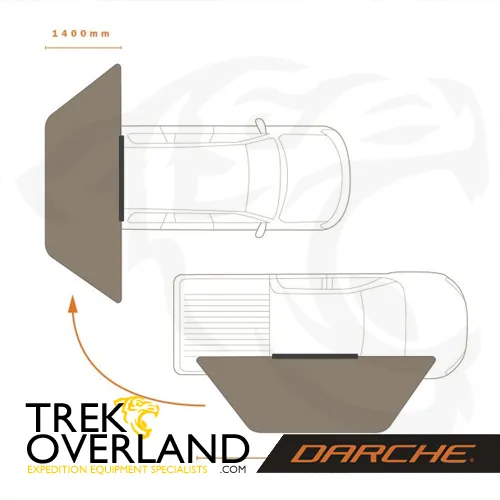 Eclipse 180° Versatile Swing Arm Awning - Darche - T050801744V