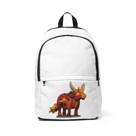 Fire Bull Unisex Fabric Backpack
