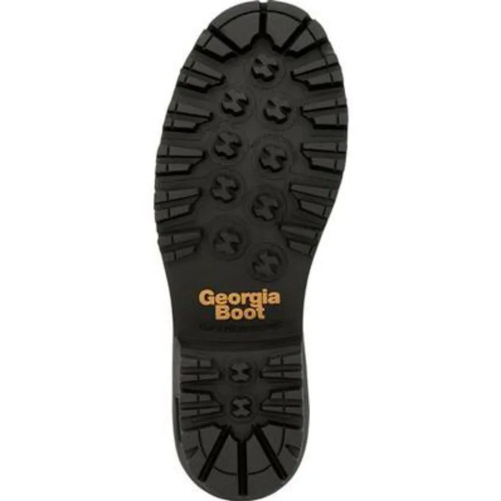 Georgia Boot Amp Lt Logger Men's Toe Insulated Waterproof Work Boots Gb00491 In Brown