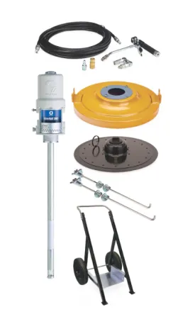 Graco 222245 Fire-Ball® 300 Series 50:1 120 Lb (55 Kg). Grease Pump - Portable Package With Heavy Duty Cart