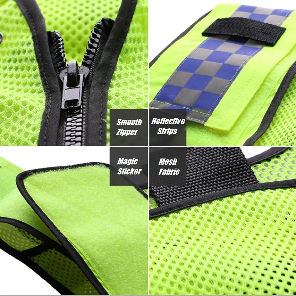 Hi Vis Viz High Visibility Mesh Reflective Safety Vest