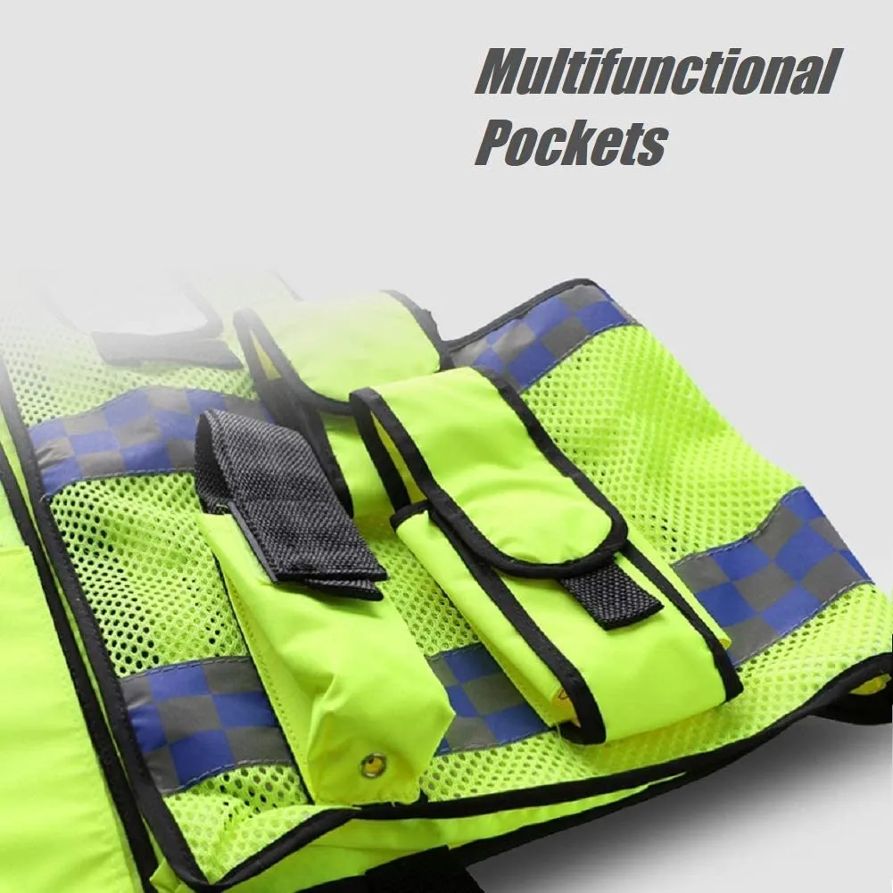 Hi Vis Viz High Visibility Mesh Reflective Safety Vest