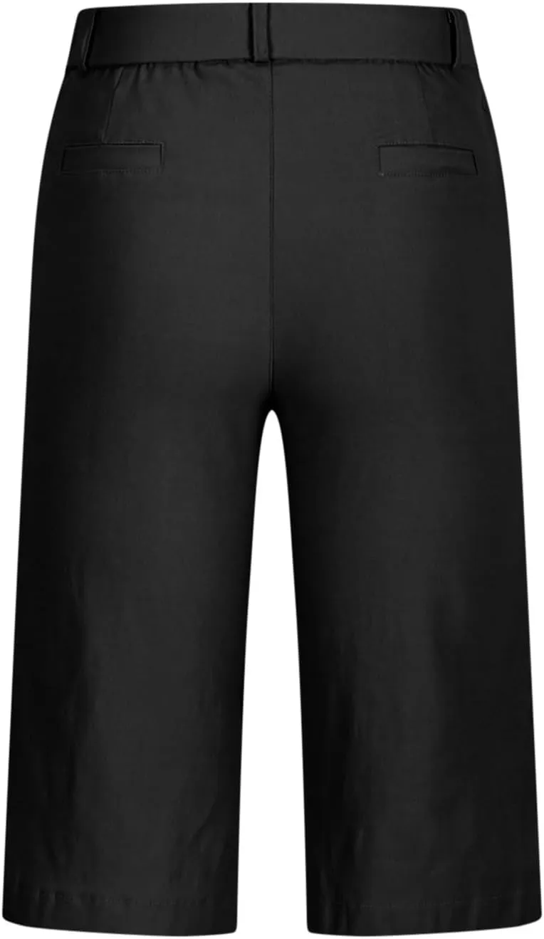 hlysgo Bermuda Shorts for Women 2025 Trendy Casual High Waist Knee Length Chino Shorts Summer Twill Hiking Vacation Outfits