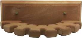 Intrepid International Wall Mount Wooden Whip Holder - Rustic Equestrian Whip Organization for Neat Tack Rooms - Holds up to Seven Whips, Crops, or Bats