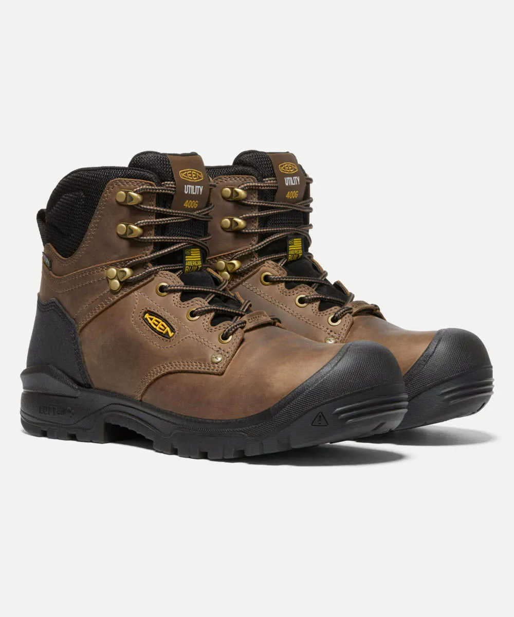 Keen Independence Insulated Safety Toe Work Boots - Dark Earth