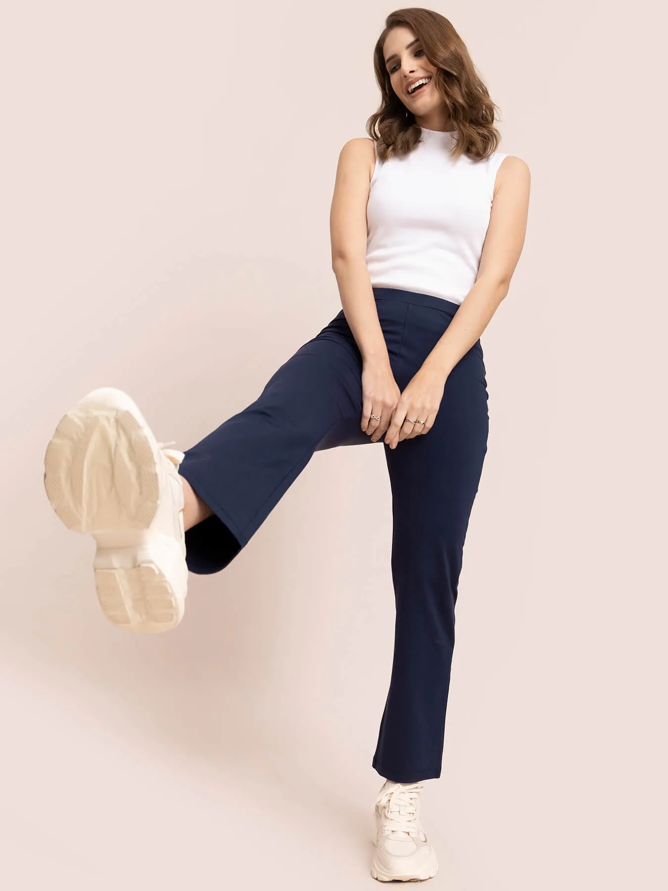 LivIn Air Bootcut Pants - Navy