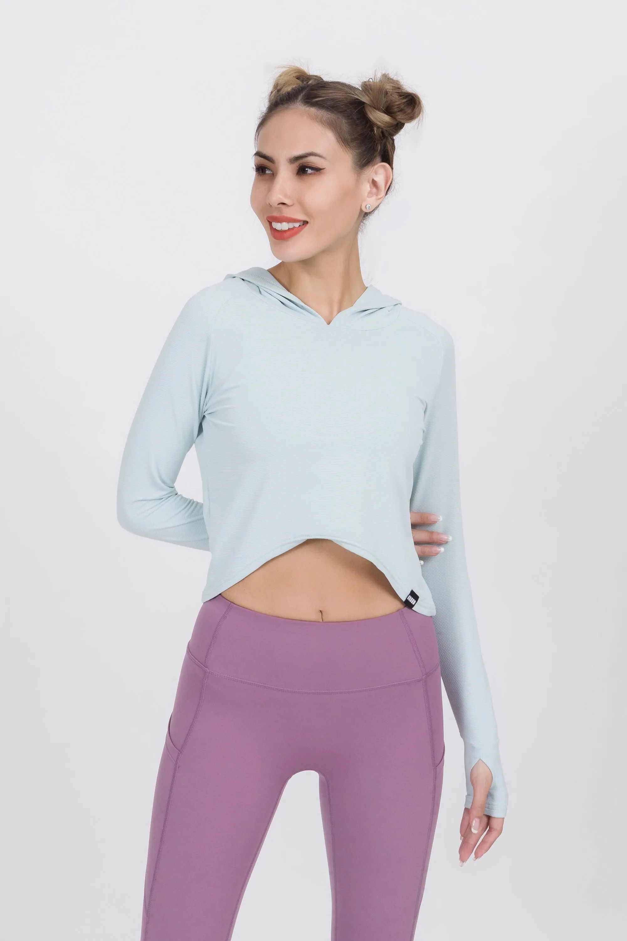 Loose Fit Cropped Workout Hoodie