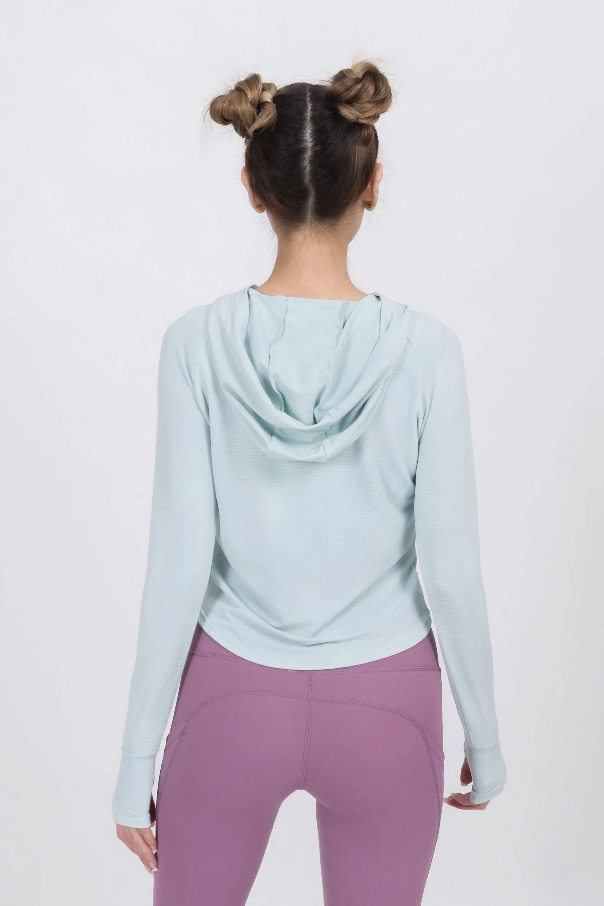 Loose Fit Cropped Workout Hoodie