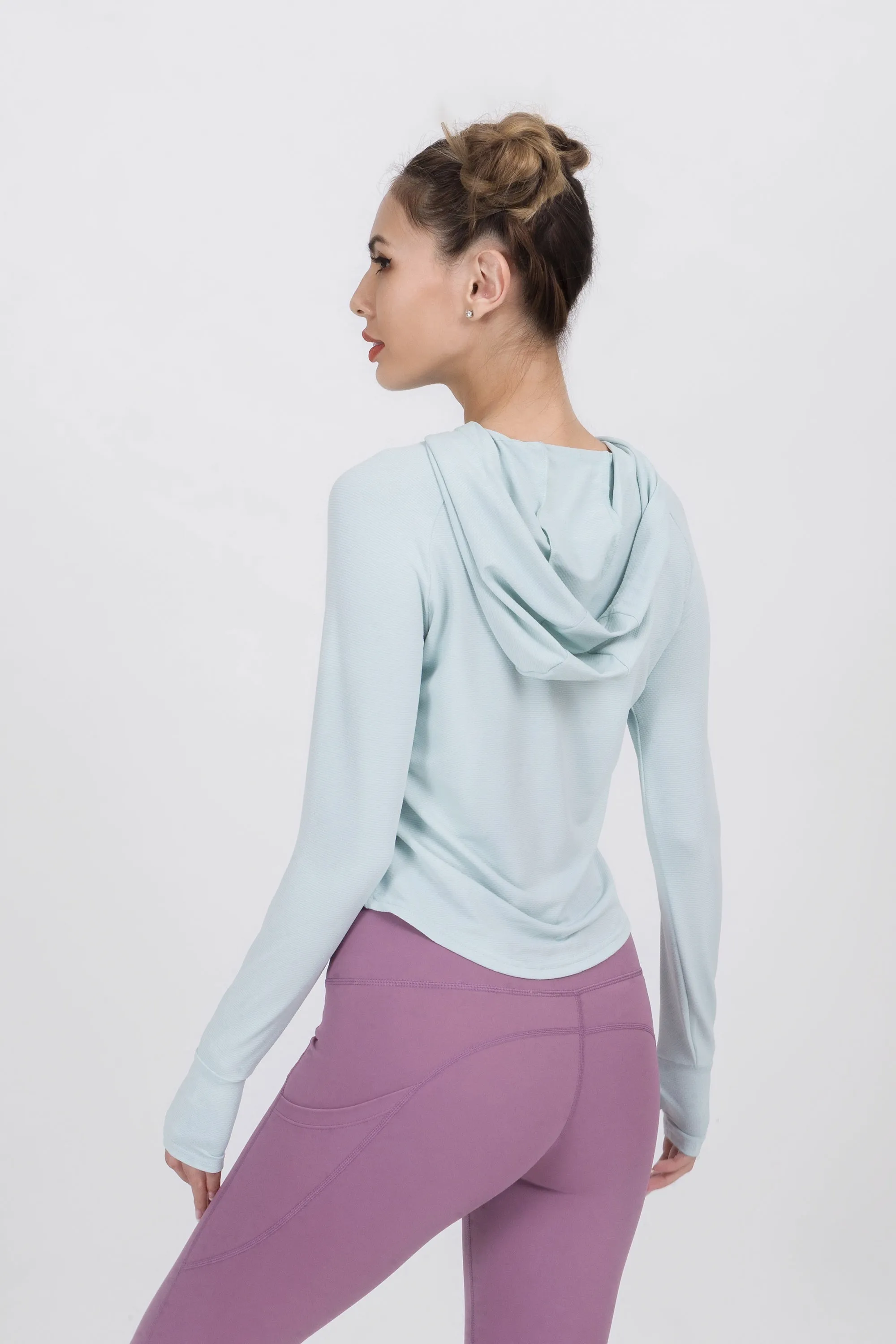 Loose Fit Cropped Workout Hoodie