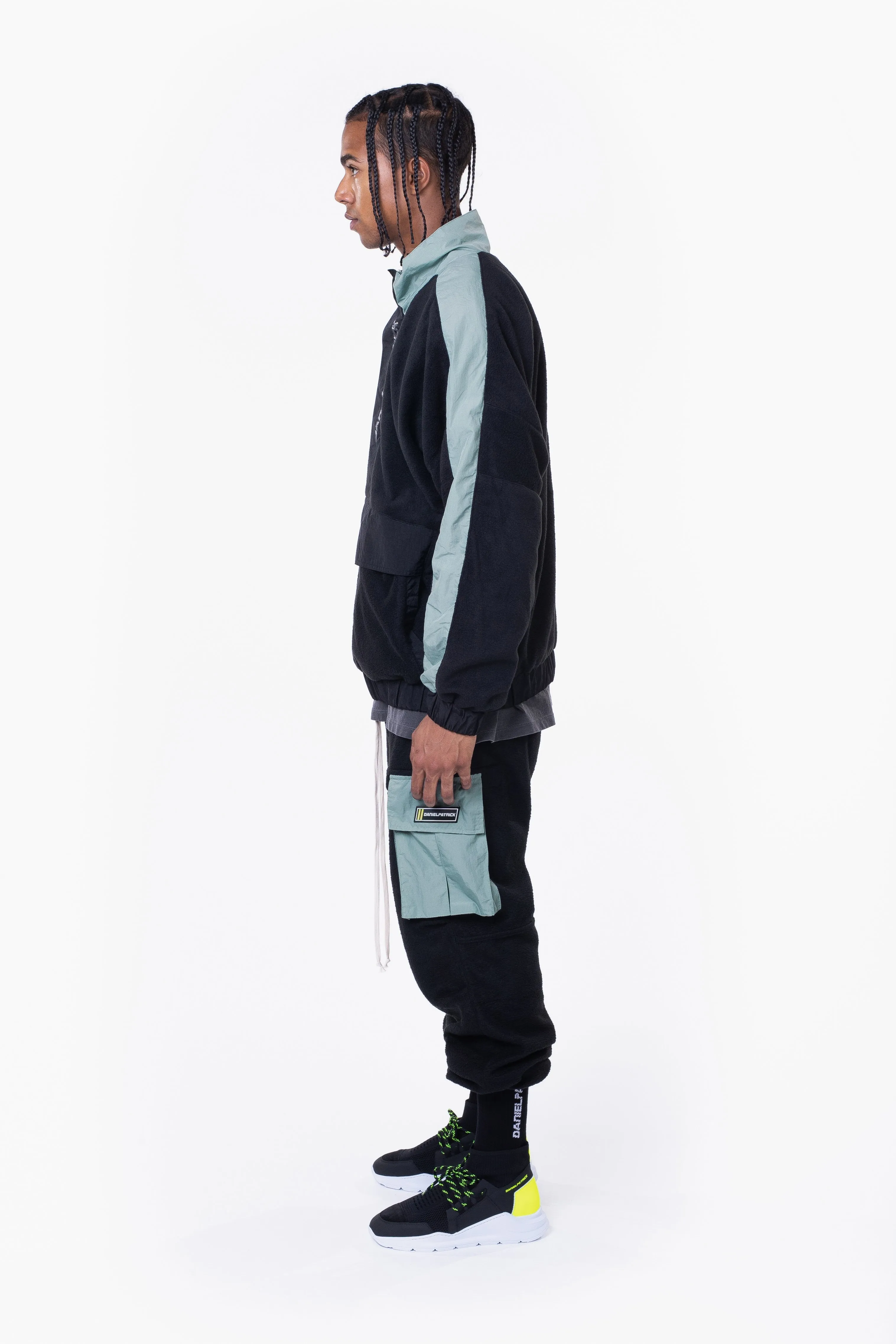 M93 anorak / black   sea foam
