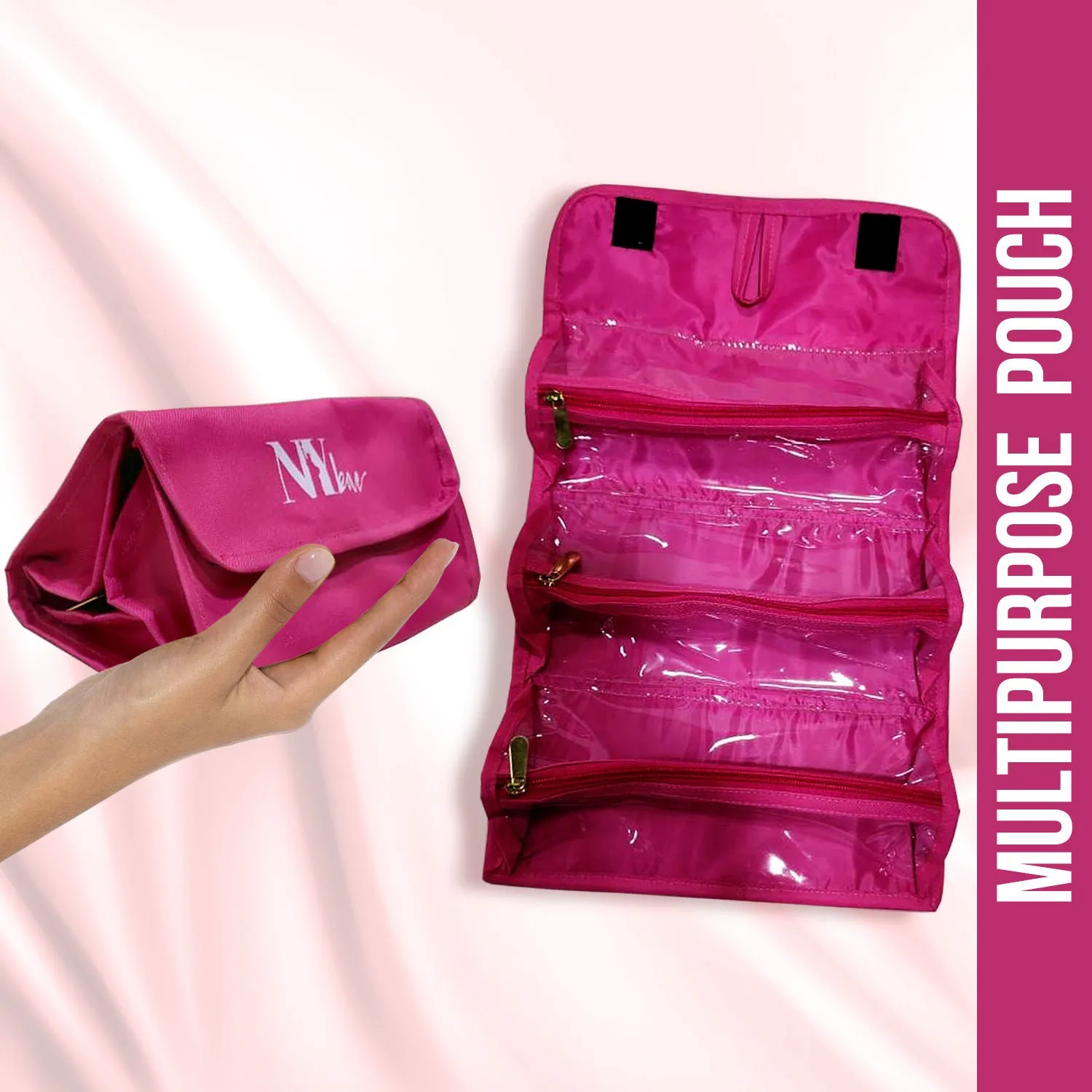 NY Bae Multipurpose Makeup Pouch - Pink