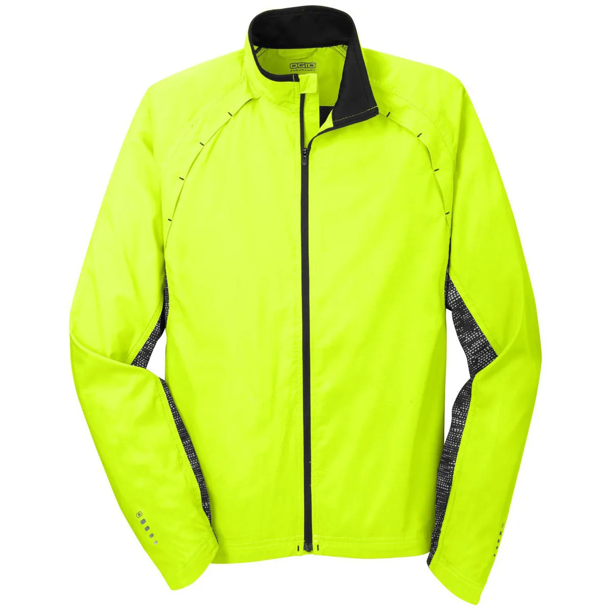 OGIO Men's Pace Yellow/Black/Reflective Endurance Velocity Jacket