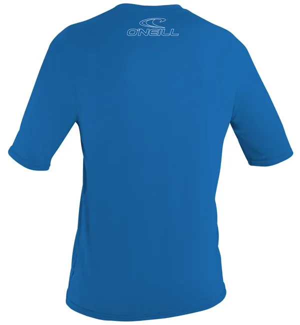 O'Neill Youth Basic Skins Short Sleeved Sun Shirt - Brite Blue