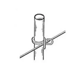 Parmak 766 Rod Post, 48 in OAH, Fiberglass, White :EA: QUANTITY: 20