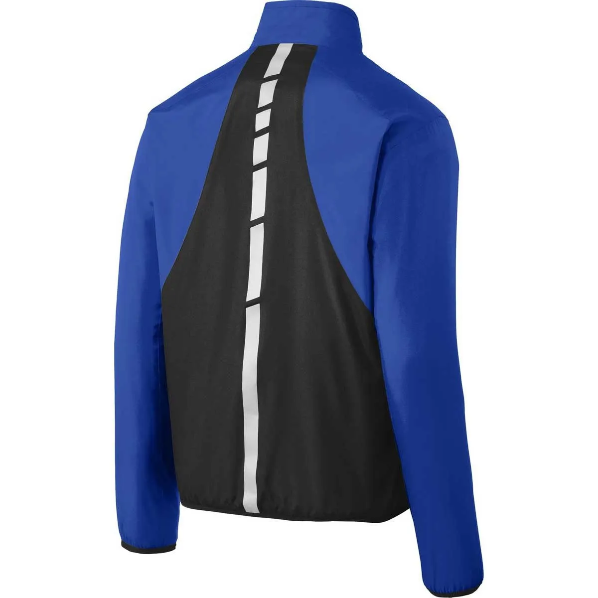 Port Authority Men's True Royal/Deep Black Zephyr Reflective Hit Full-Zip Jacket