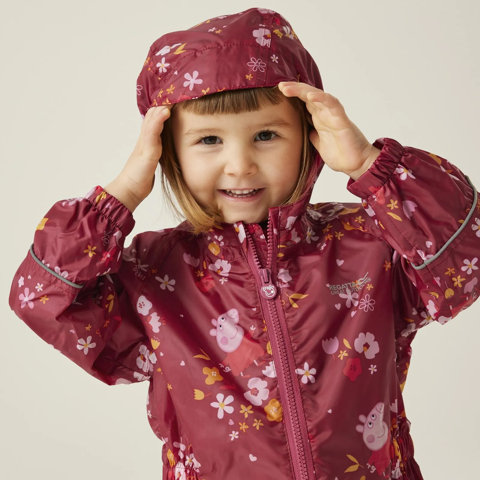 Regatta Kids Peppa Pig Pobble Print Waterproof Puddle Suit