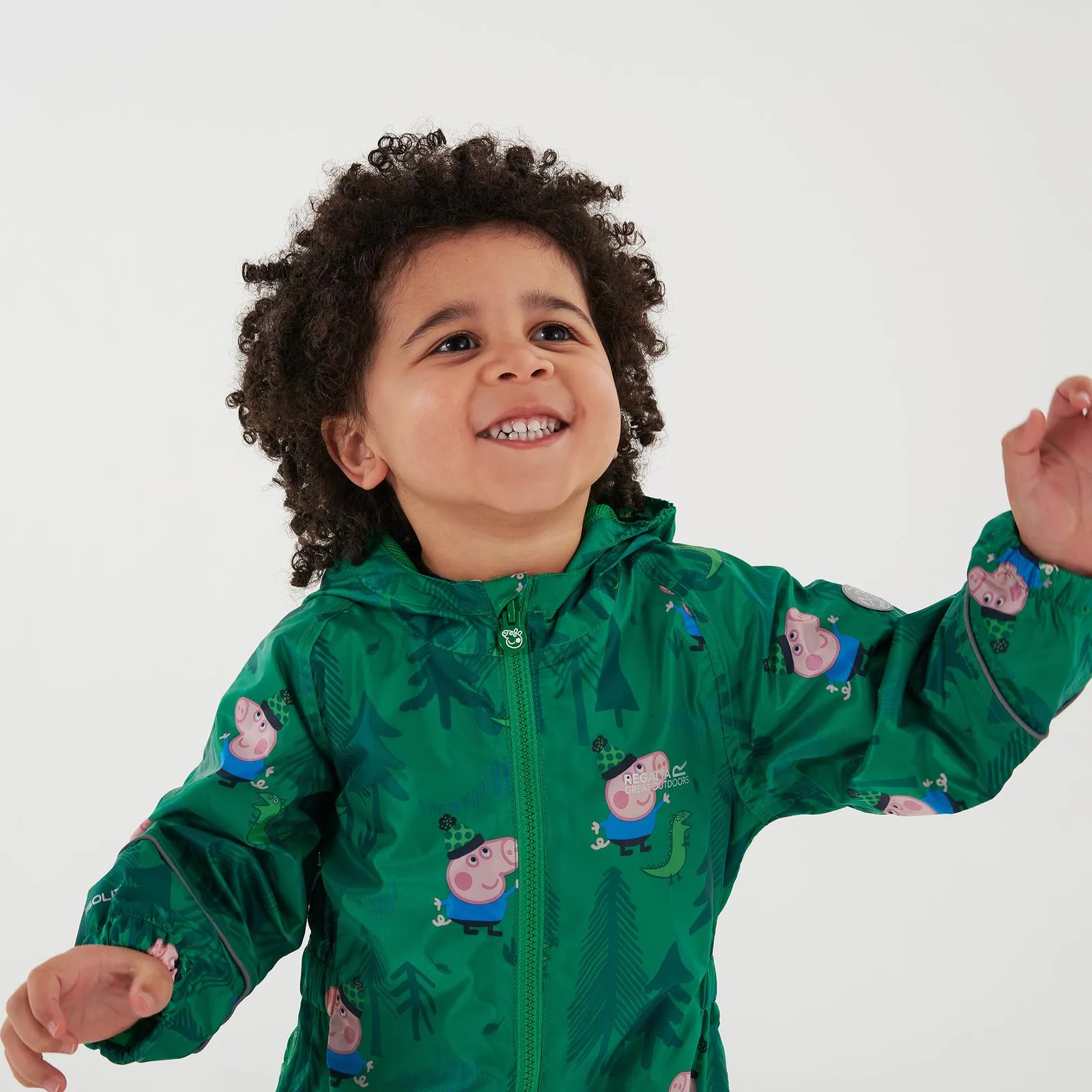 Regatta Kids Peppa Pig Pobble Print Waterproof Puddle Suit