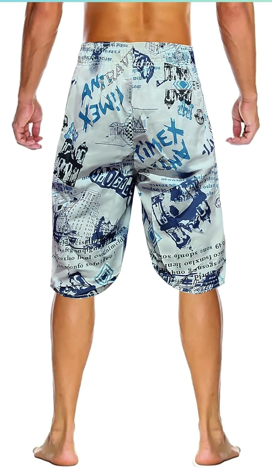 Royal Wear Men's Swim Trunks Bathing Suits with Side Pockets | Board Shorts | Quick Dry | Beach Shorts for Swimming & Surfing