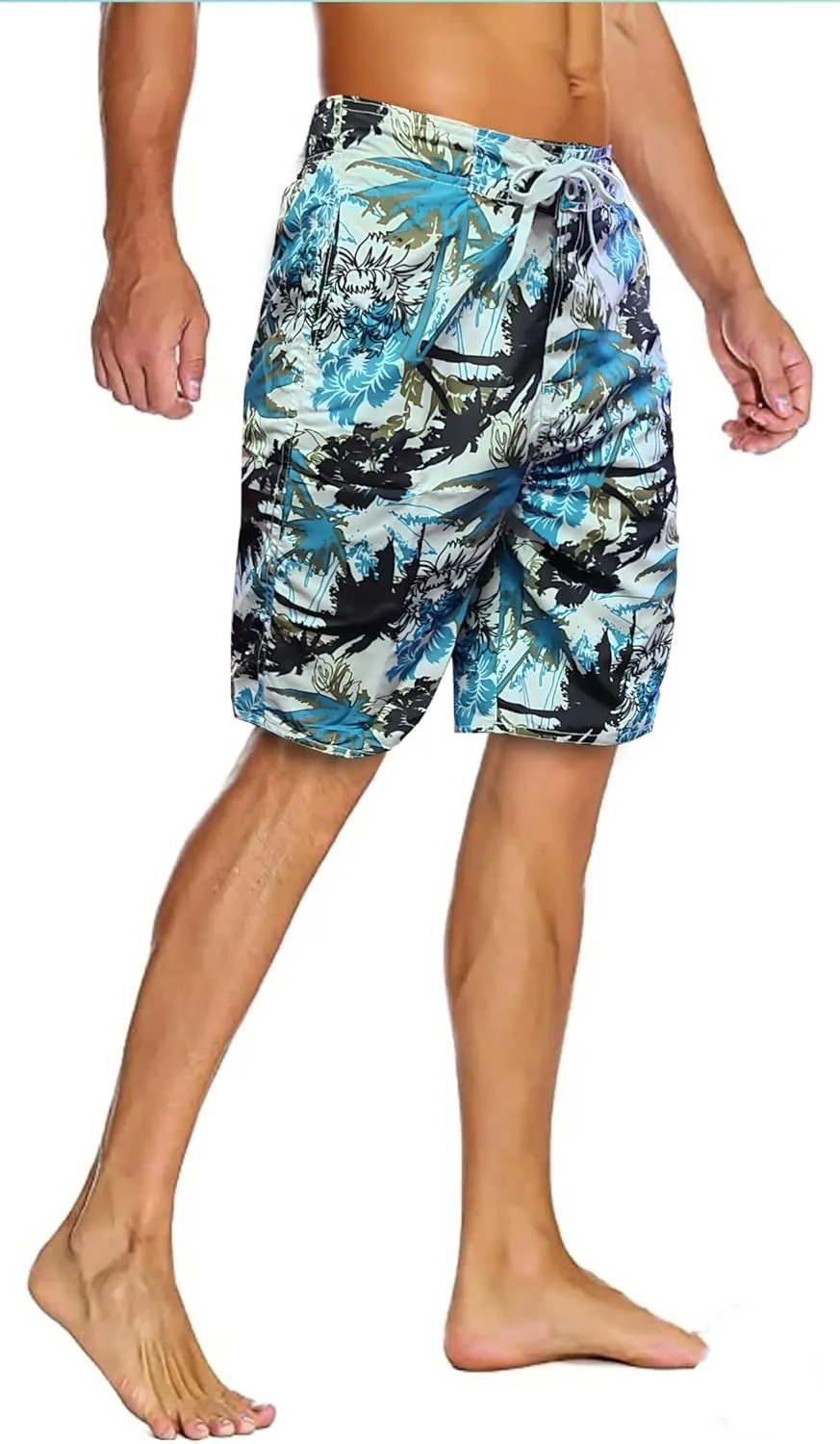 Royal Wear Men's Swim Trunks Bathing Suits with Side Pockets | Board Shorts | Quick Dry | Beach Shorts for Swimming & Surfing