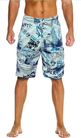 Royal Wear Men's Swim Trunks Bathing Suits with Side Pockets | Board Shorts | Quick Dry | Beach Shorts for Swimming & Surfing
