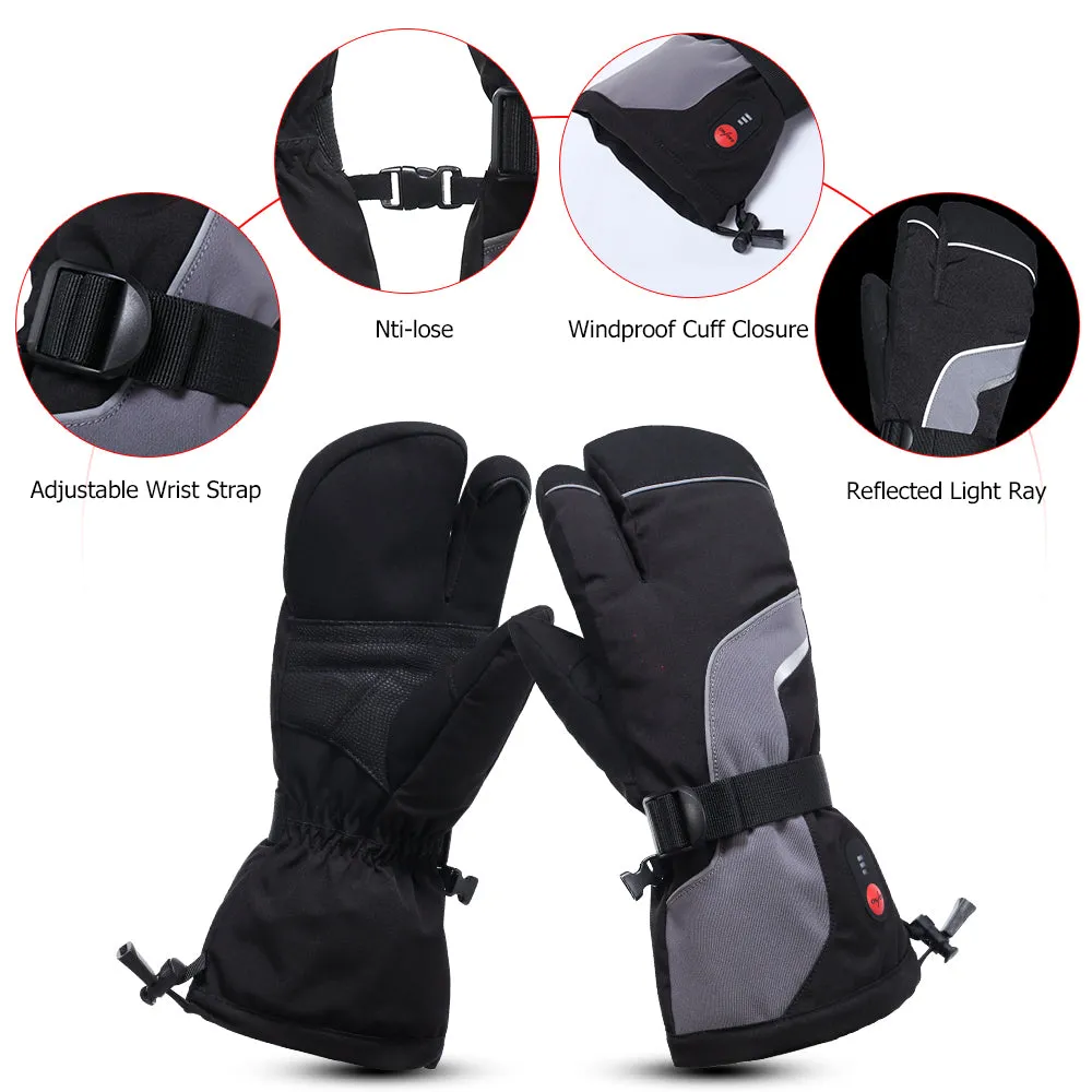 S67G Heated Mittens Electric Battery Gloves with 7.4V 2200mAh Battery