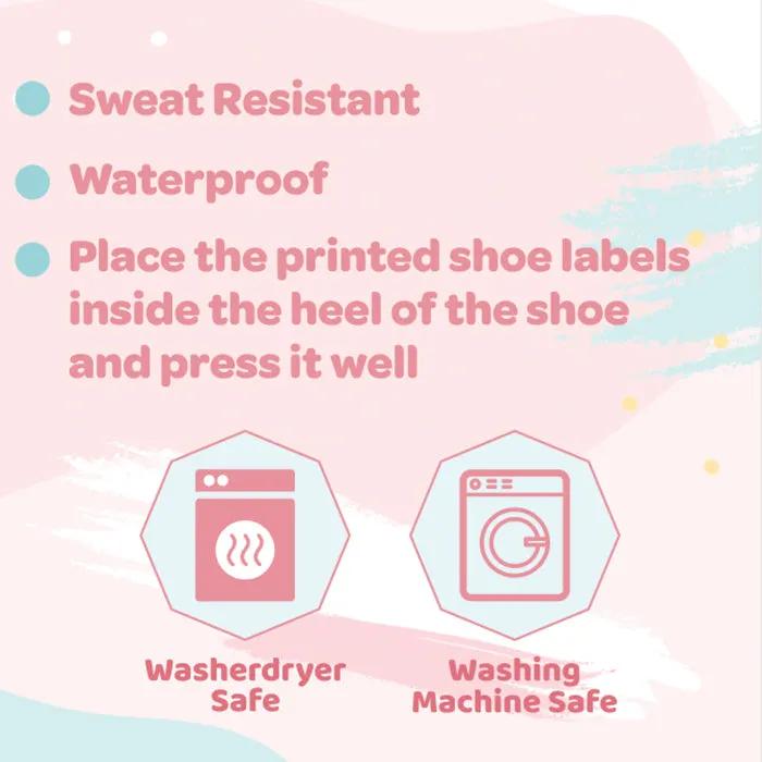 Shoe Labels Pack - Butterfly -  12 Pairs